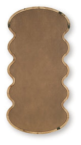 Ashley Furniture Serendis Accent Mirror with a sleek frame, hanging on a wall, showcasing a modern decorative mirror design.