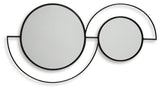 Ashley Furniture Shayham accent mirror with a sleek, modern frame, reflecting a stylish home decor setting.