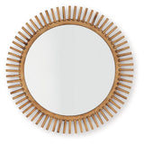 Ashley Furniture Tedwell Accent Mirror showing a stylish rectangular mirror with a sleek frame on a wall.
