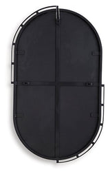 Set of two Ashley Furniture Valkings Accent Mirrors featuring sleek rectangular frames and modern design.
