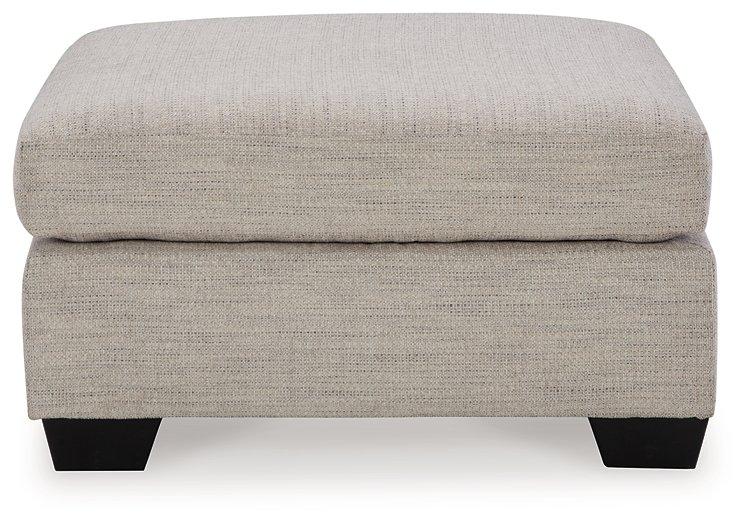 Mahoney oversized accent ottoman by Ashley Furniture featuring plush fabric and a modern, versatile design for living room decor