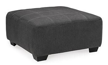Oversized Ashley Furniture Ambee accent ottoman with plush fabric and modern design, perfect as a stylish living room addition.