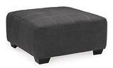 Oversized Ashley Furniture Ambee accent ottoman with plush fabric and modern design, perfect as a stylish living room addition.