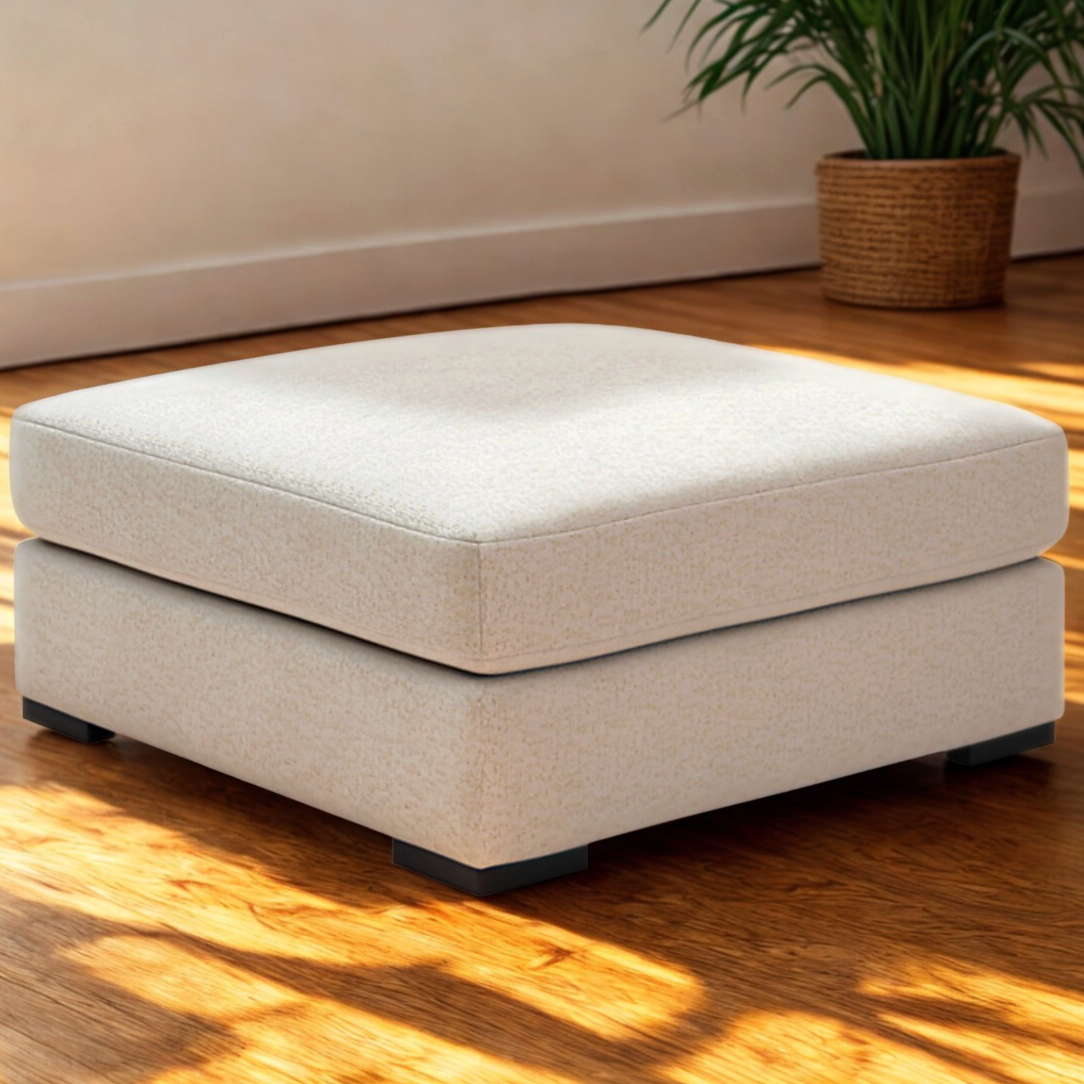 Ashley Furniture Pebblebrook oversized accent ottoman with plush fabric and versatile design for living room decor.