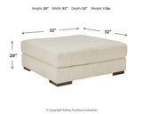 Lindyn oversized accent ottoman by Ashley Furniture with plush fabric and modern design, perfect as a stylish living room accent piece.