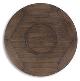 Outdoor Shoreside Fire Pit Table by Ashley Furniture featuring a stylish modern design and a built-in fire feature.