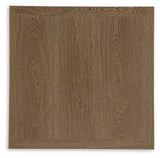 Ashley Furniture Serene Bay outdoor end table with a slatted design, perfect for patio or garden decor.
