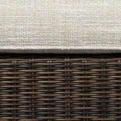 Outdoor loveseat from Ashley Furniture's Shoreside collection with cushioned seating and weather-resistant wicker design.