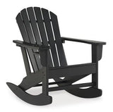 Outdoor seating set with cushioned chairs and table from Ashley Furniture's Sundown Treasure collection, designed for patio comfort.