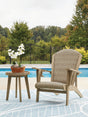 Outdoor table set from Ashley Furniture's Marina Sun collection, featuring a stylish table and matching chairs for outdoor dining.