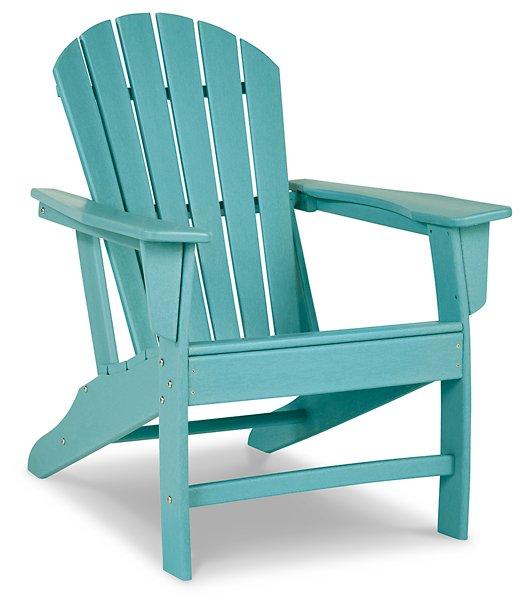 Outdoor seating set with a table and chairs from Ashley Furniture's Sundown Treasure collection, perfect for outdoor gatherings.