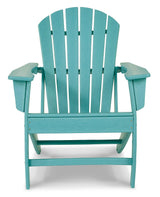 Outdoor table set from Ashley Furniture featuring a spacious table and comfortable seating, perfect for outdoor gatherings.