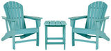 Outdoor table set by Ashley Furniture with a spacious table and matching chairs, perfect for outdoor dining and entertaining.