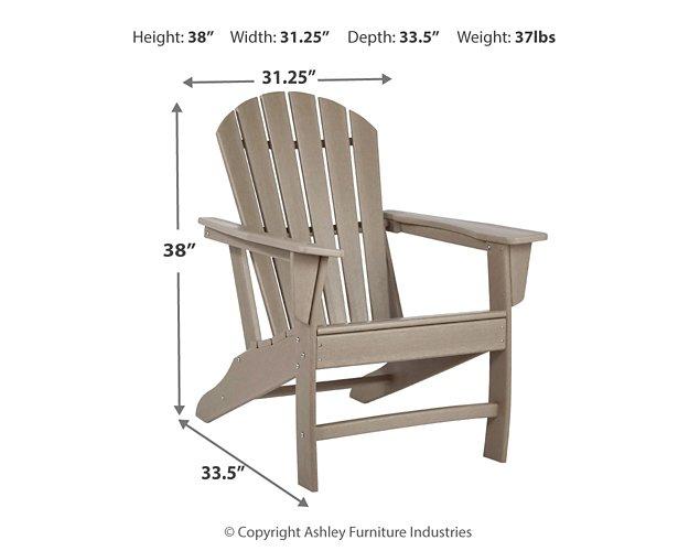 Ashley Furniture Sundown Treasure outdoor seating set with a table and chairs, perfect for patio or garden relaxation.