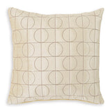 Set of four Ashley Furniture Kydner pillows featuring stylish fabric covers and decorative designs for cozy home decor.