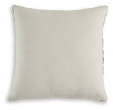 Set of four Ashley Furniture Alanderson pillows with soft fabric covers and decorative patterns, perfect for bedroom or living room decor.