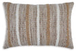Set of four Ashley Furniture Benish pillows with decorative fabric and plush filling, ideal for sofa or bed decor.