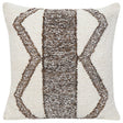 Set of four Ashley Furniture Brettwood pillows with neutral fabric covers, arranged on a bed for a cozy, decorative look.