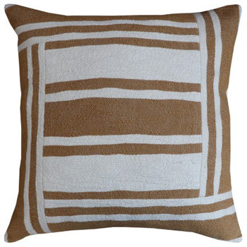Set of four Ashley Furniture Darrman pillows with neutral fabric and plush texture, perfect for bedroom or living room decor.