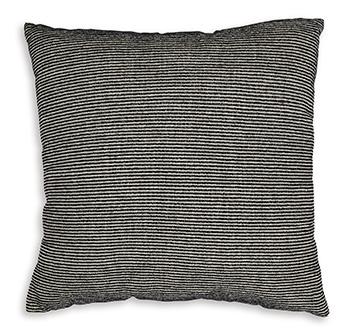 Ashley Furniture Edelmont Pillow showing a plush decorative pillow with textured fabric and neutral tones.