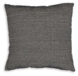Set of four Ashley Furniture Edelmont pillows with textured fabric and neutral tones, perfect for decorative sofa or bed accents.
