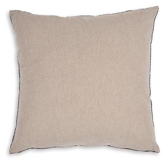 Set of four Ashley Furniture Edelmont pillows featuring soft fabric and decorative patterns for cozy home decor.