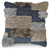 Set of four Ashley Furniture Gibbend pillows featuring neutral fabric and decorative stitching for cozy, stylish home décor.