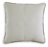 Set of four Ashley Furniture Godricton pillows with textured fabric and decorative patterns, perfect for sofa or bed decor.