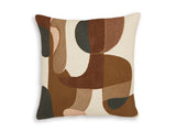 Set of four Ashley Furniture Hallam pillows with soft fabric covers and decorative stitching, ideal for bedroom or living room decor.