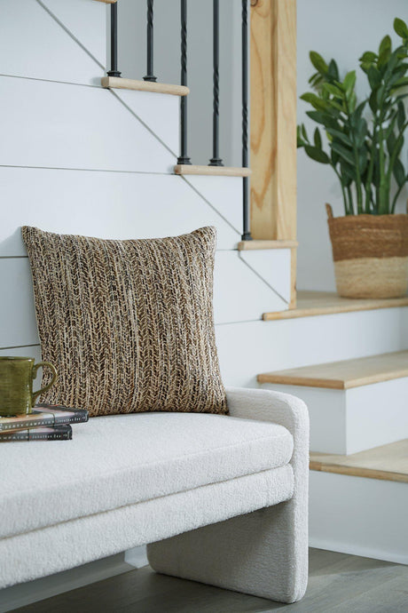 Set of four Ashley Furniture Jayner Pillows featuring soft fabric and stylish design for cozy home decor.