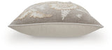 Set of four Ashley Furniture Viveka decorative pillows with patterned fabric and plush texture, perfect for enhancing living room decor.