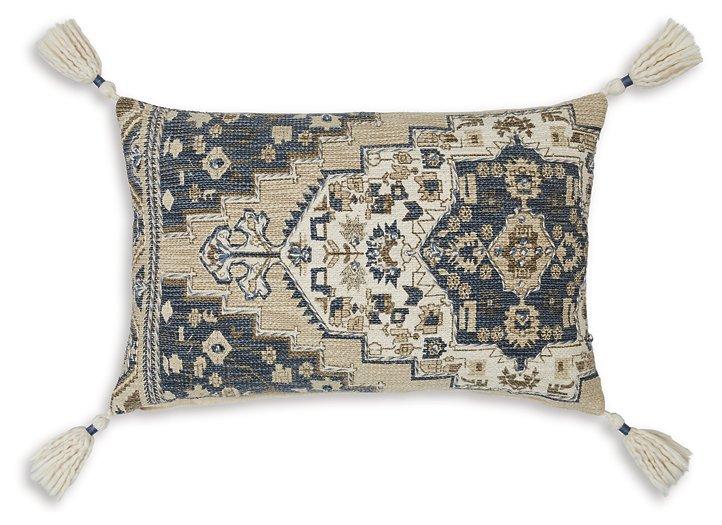 Set of four Ashley Furniture Winbury pillows with neutral fabric covers, perfect for home decor and added comfort.