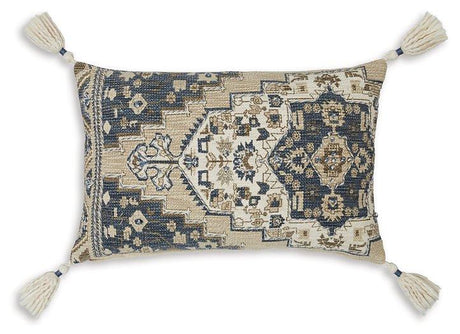 Set of four Ashley Furniture Winbury pillows with neutral fabric covers, perfect for home decor and added comfort.