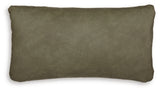 Set of four Ashley Furniture Danvale pillows with soft fabric covers and decorative stitching, perfect for living room decor.