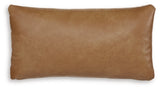 Set of four Ashley Furniture Danvale pillows with soft fabric covers, arranged on a bed for cozy comfort and stylish decor.