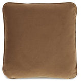 Ashley Furniture Caygan pillow featuring soft fabric with textured pattern, displayed on a modern sofa for cozy home decor.