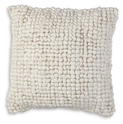 Ashley Furniture Aavie Pillow showing its soft fabric cover and plush design, ideal for comfortable sleeping or lounging.