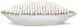 Ashley Furniture Aavie Pillow with side-swirl design, soft fabric cover and plush filling for comfortable support.
