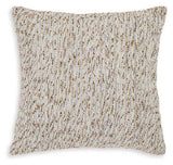 Ashley Furniture Abler Pillow with soft fabric and decorative stitching, designed for comfort and stylish home decor.