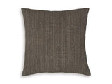 Ashley Furniture Landcher Pillow featuring a soft, textured fabric with decorative stitching and plush filling for comfort.