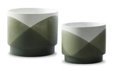 Set of two Ardenridge planters by Ashley Furniture, featuring stylish ceramic containers with decorative plant accents.
