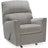 Ashley Furniture Altari recliner in beige fabric, showing plush cushioning and wide armrests for comfortable seating.
