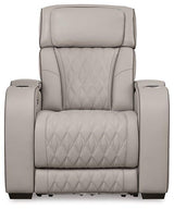 Boyington Power Recliner by Ashley Furniture, showcasing plush fabric upholstery and adjustable reclining mechanism.