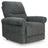 Ashley Furniture Aureta Power Lift Recliner in beige fabric with padded armrests and plush cushioning.