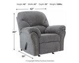 Comfortable Ashley Furniture Allmaxx recliner with plush cushions and armrests, perfect for relaxing in your living room.