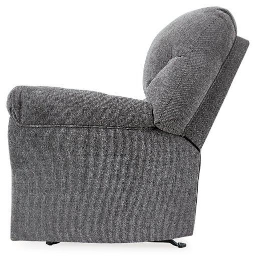 Allmaxx recliner by Ashley Furniture showing a plush, comfortable recliner with padded armrests and a modern design.