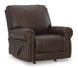 Ashley Furniture Colleton Recliner in neutral fabric with plush cushioning and a classic design, perfect for comfortable living rooms.