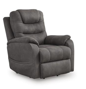 Ashley Furniture Snowfield Power Lift Recliner with plush upholstery and ergonomic design, shown in a modern living room setting.