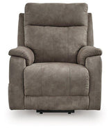 Ashley Furniture Crestmeade Power Lift Recliner with plush upholstery and armrests, designed for comfort and easy reclining.