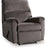 Ashley Furniture Nerviano recliner showing plush upholstery, padded armrests, and a comfortable reclining mechanism.